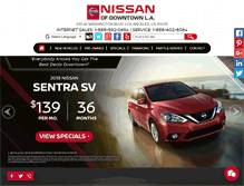 Tablet Screenshot of downtownnissan.com